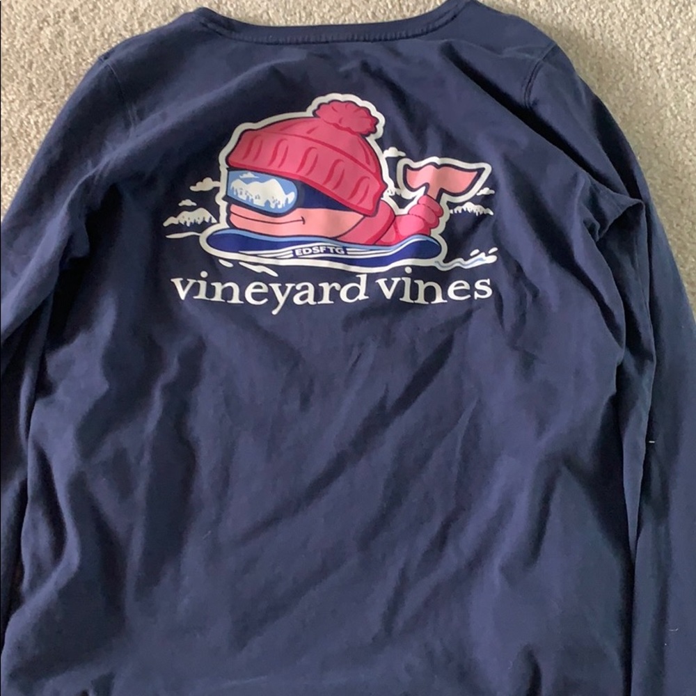 Navy Blue Vineyard Vines Long sleeve - Picture 2 of 2